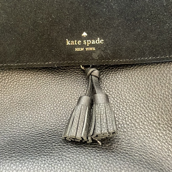 Kate Spade Hayes Suede Medium Flap Backpack - Picture 3 of 9